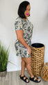 Summer Fridays - green camouflage romper